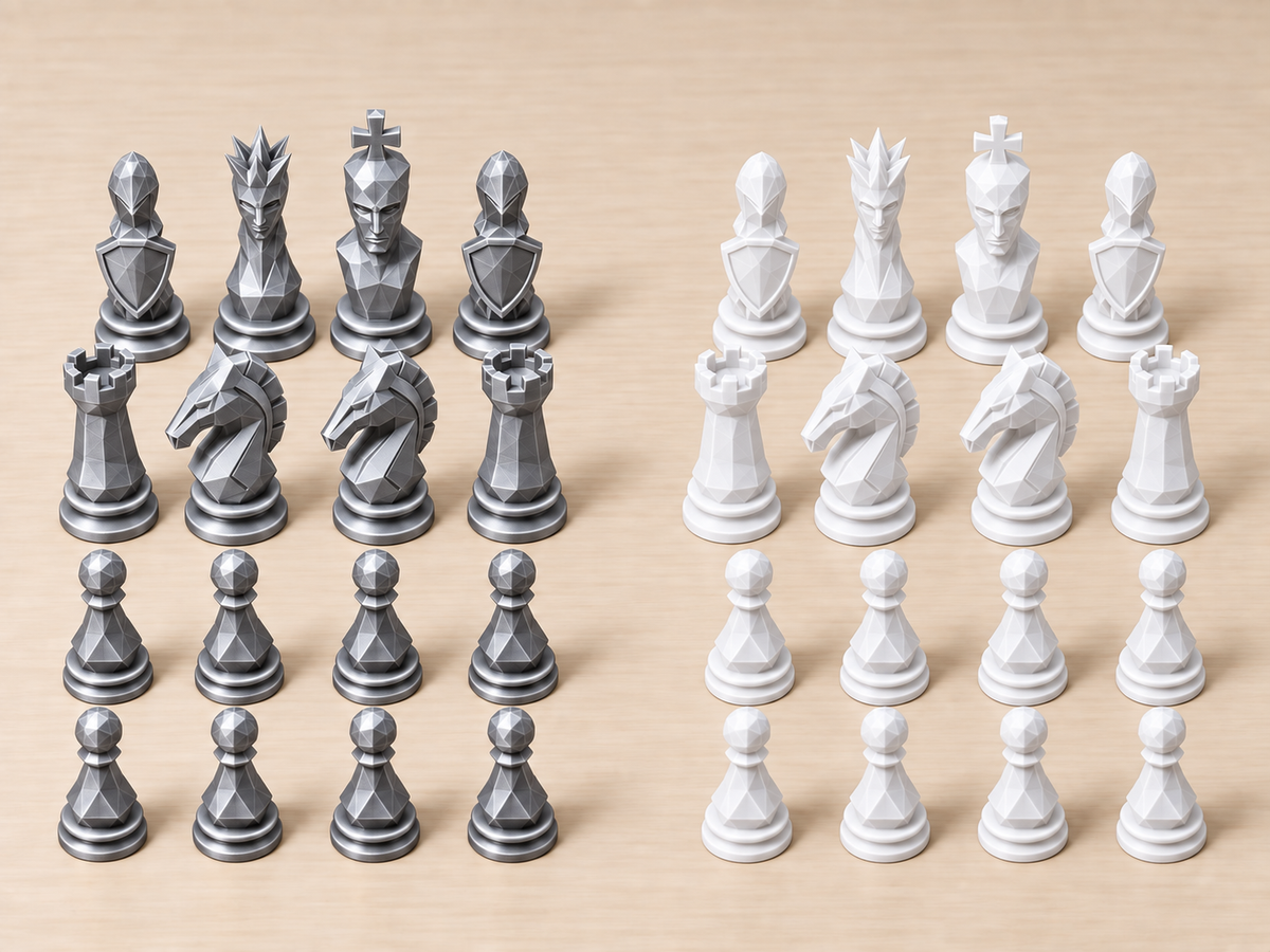Shadowglow – Fantasy-Schachfigurenset mit 32 Figuren – Ansicht 9