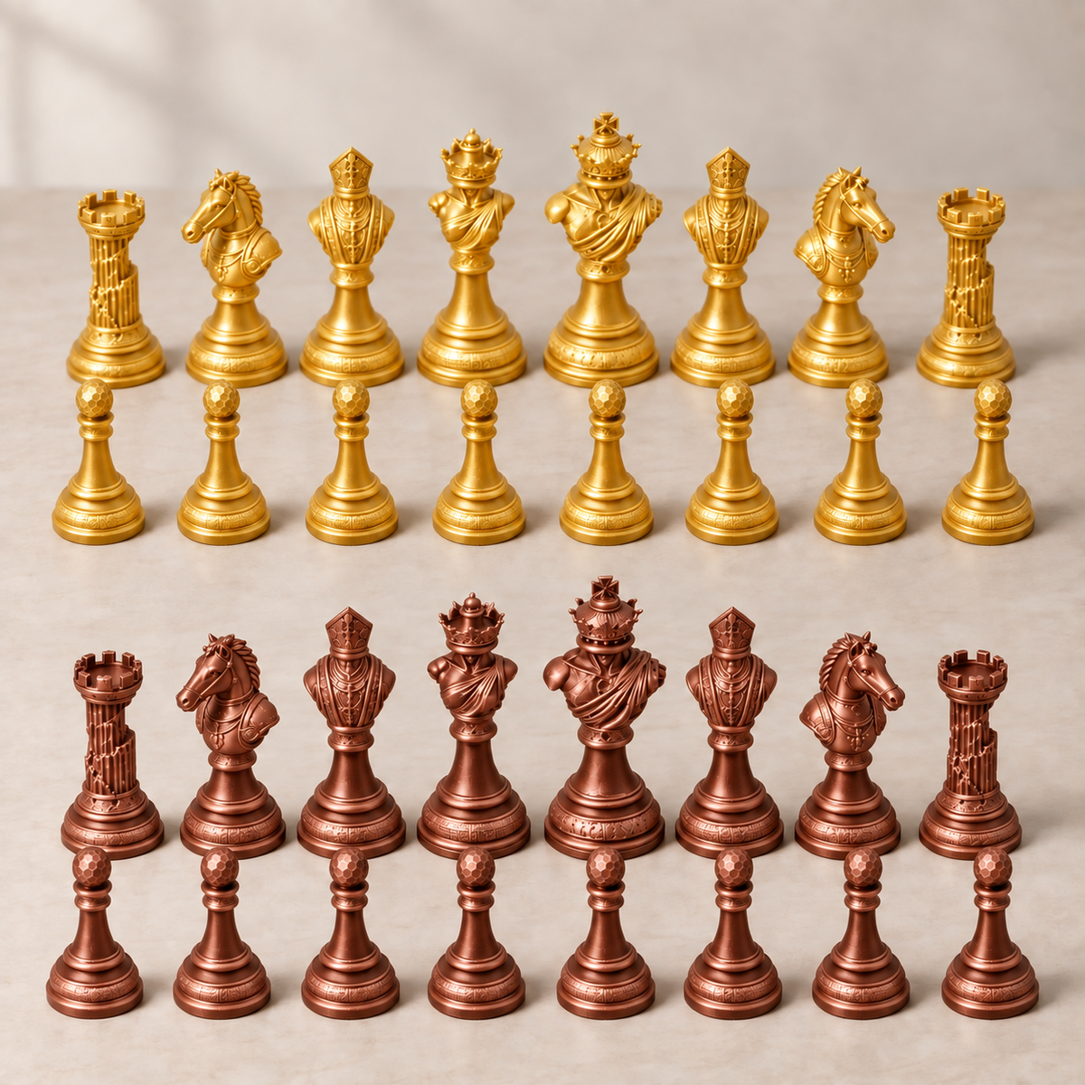 The Sculpted Throne – klassisches Schachfigurenset mit 32 Figuren – Ansicht 7