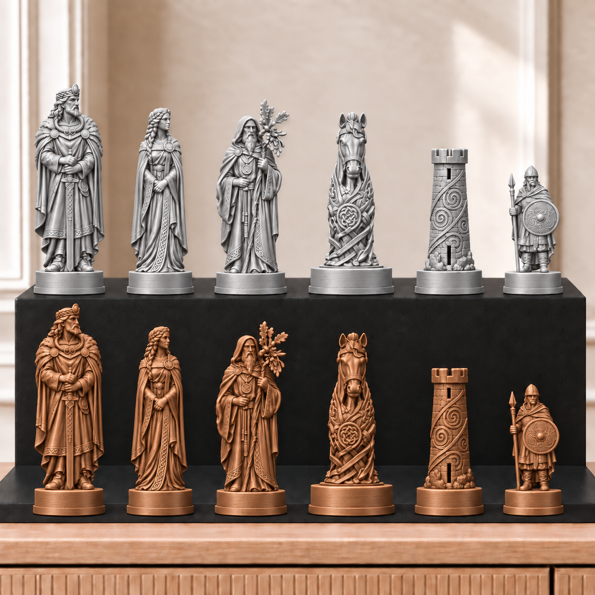 Kelten – thematisches Schachfigurenset mit 32 Figuren – Ansicht 10