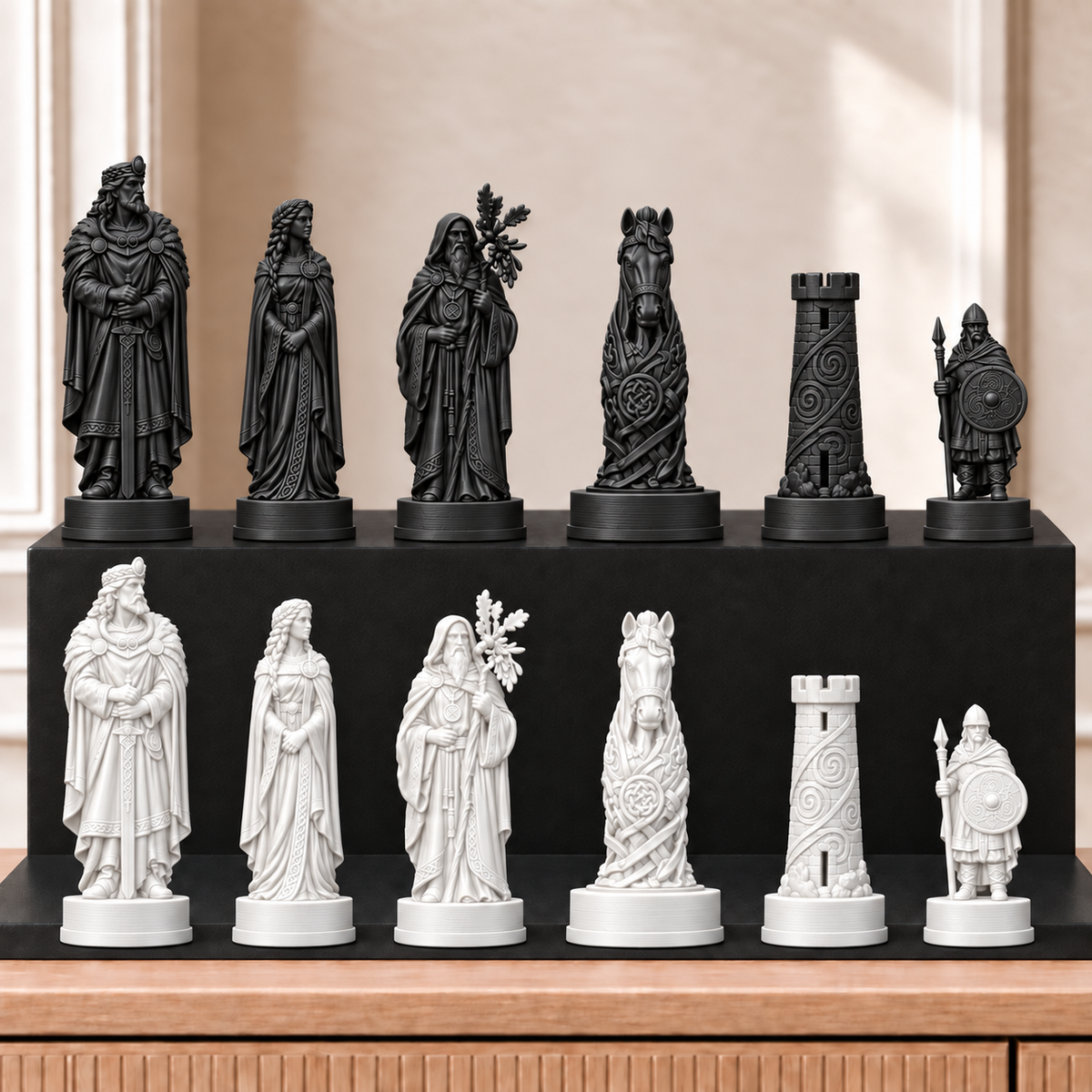 Kelten – thematisches Schachfigurenset mit 32 Figuren – Ansicht 11
