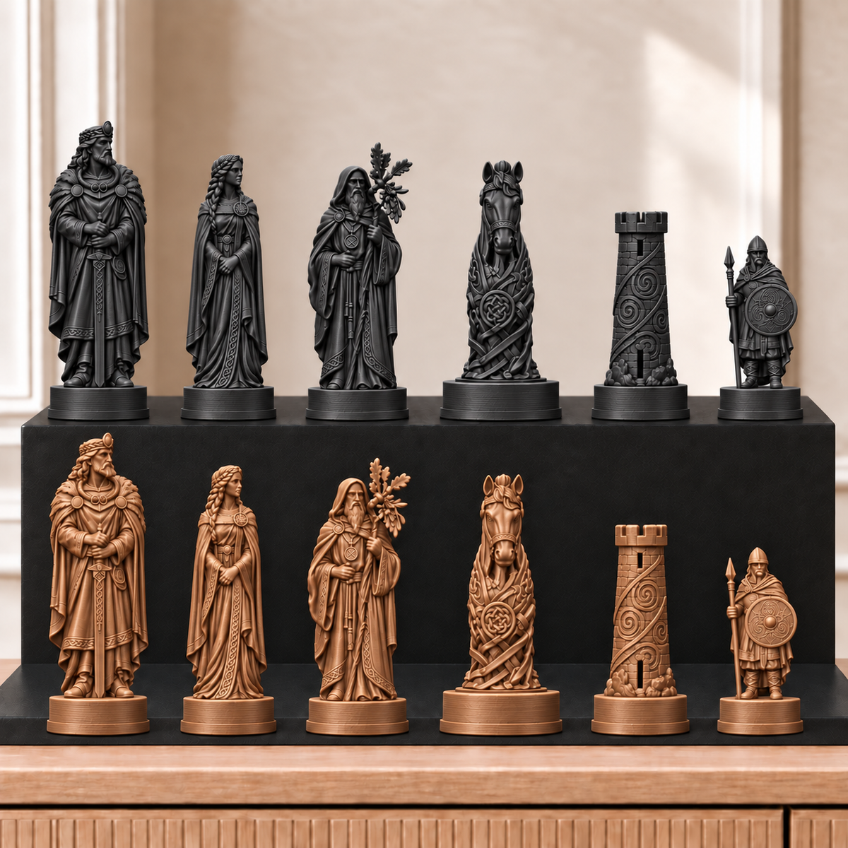 Kelten – thematisches Schachfigurenset mit 32 Figuren – Ansicht 12