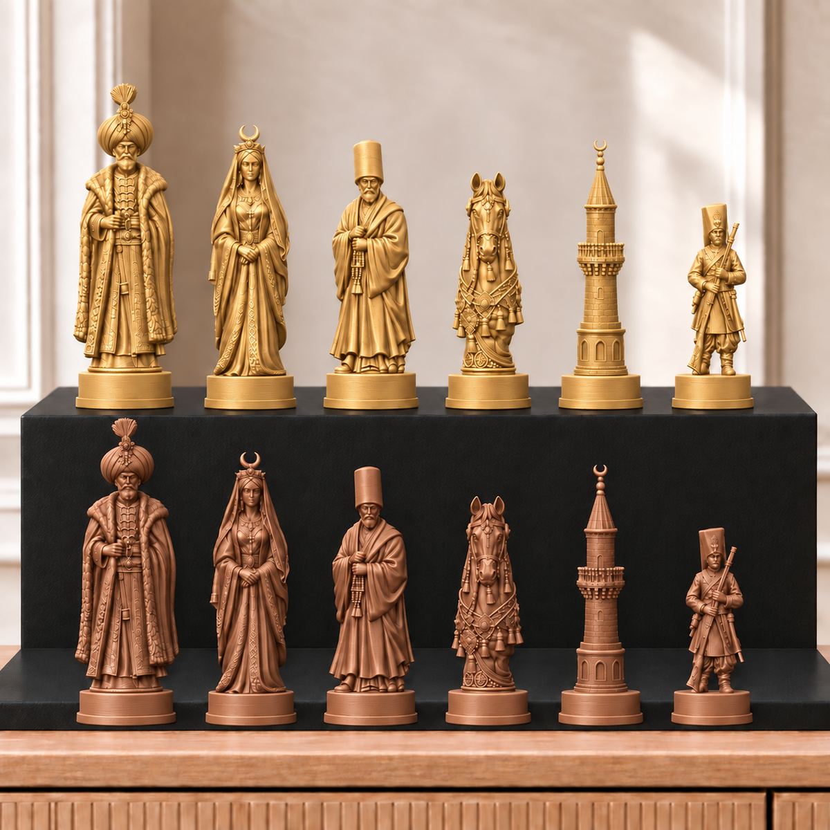 Osmanen – thematisches Schachfigurenset mit 32 Figuren – Ansicht 7