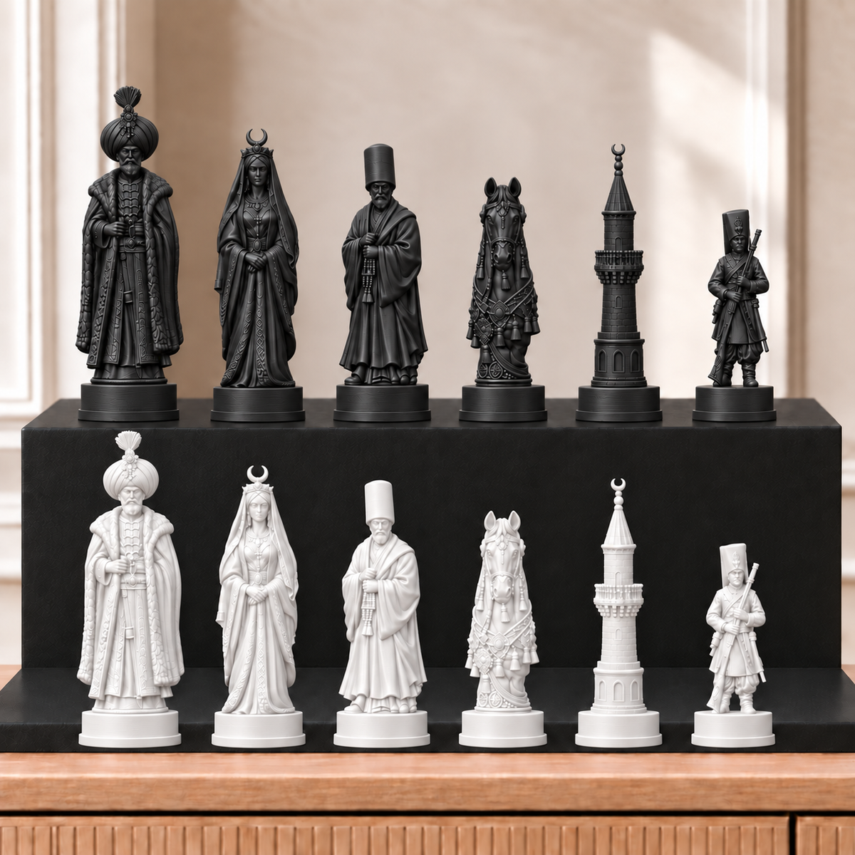Osmanen – thematisches Schachfigurenset mit 32 Figuren – Ansicht 11