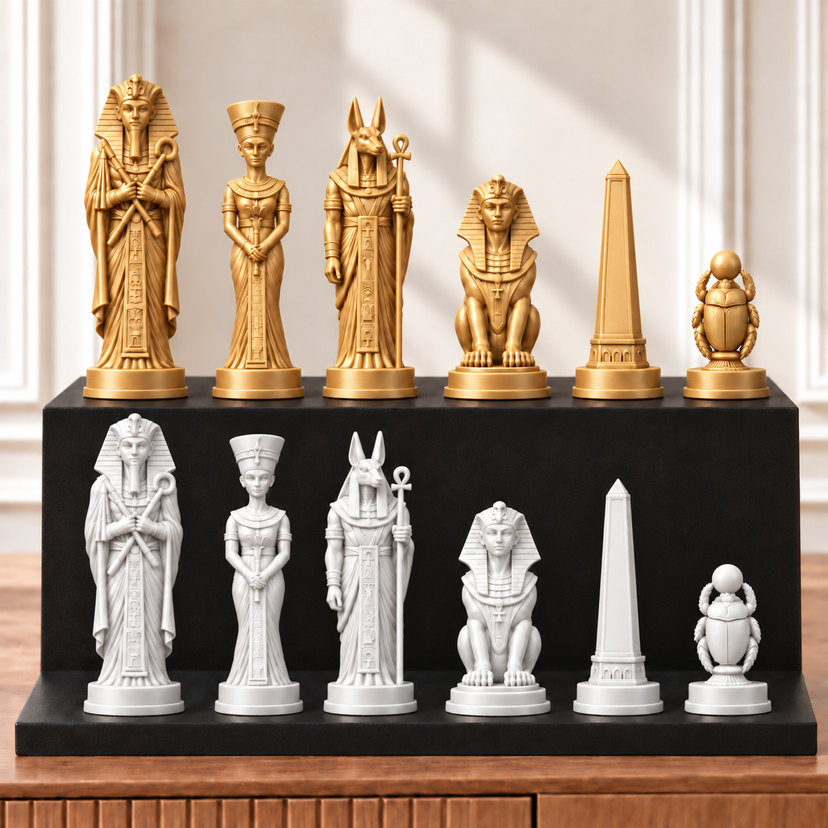 Altes Ägypten – thematisches Schachfigurenset mit 32 Figuren – Ansicht 6