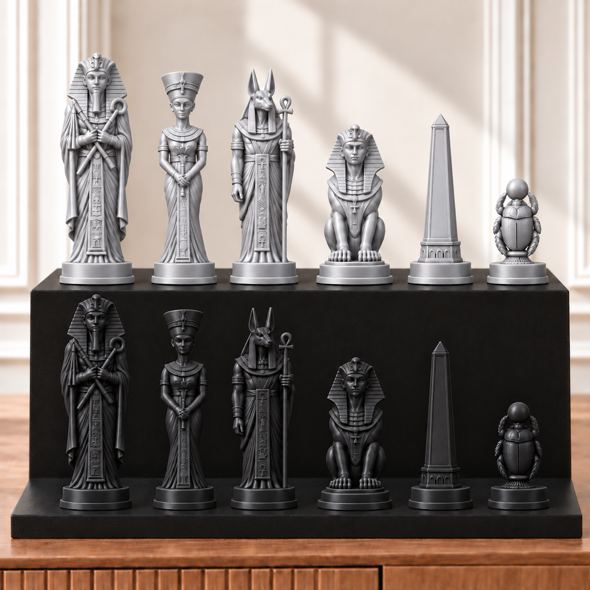 Altes Ägypten – thematisches Schachfigurenset mit 32 Figuren – Ansicht 8