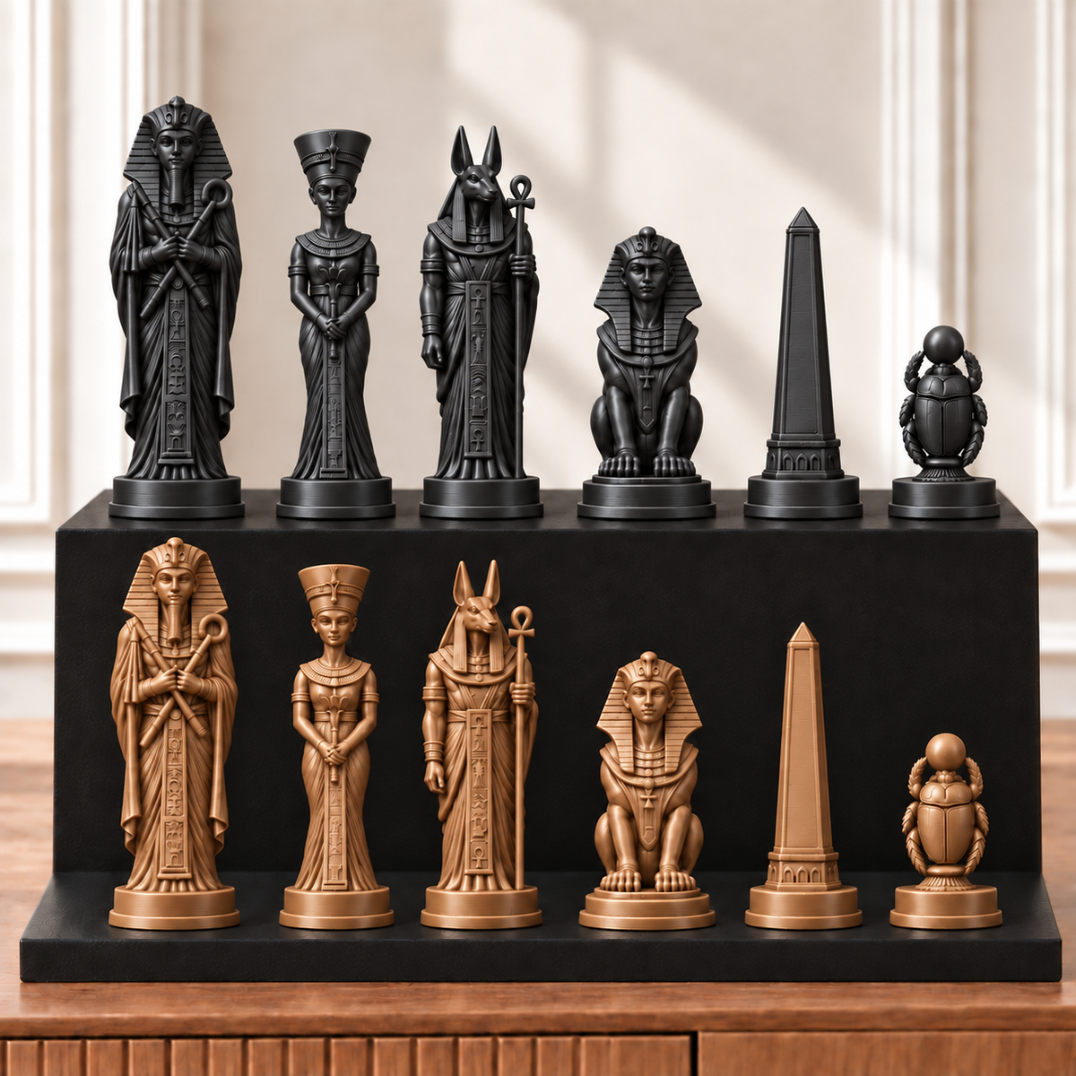 Altes Ägypten – thematisches Schachfigurenset mit 32 Figuren – Ansicht 12