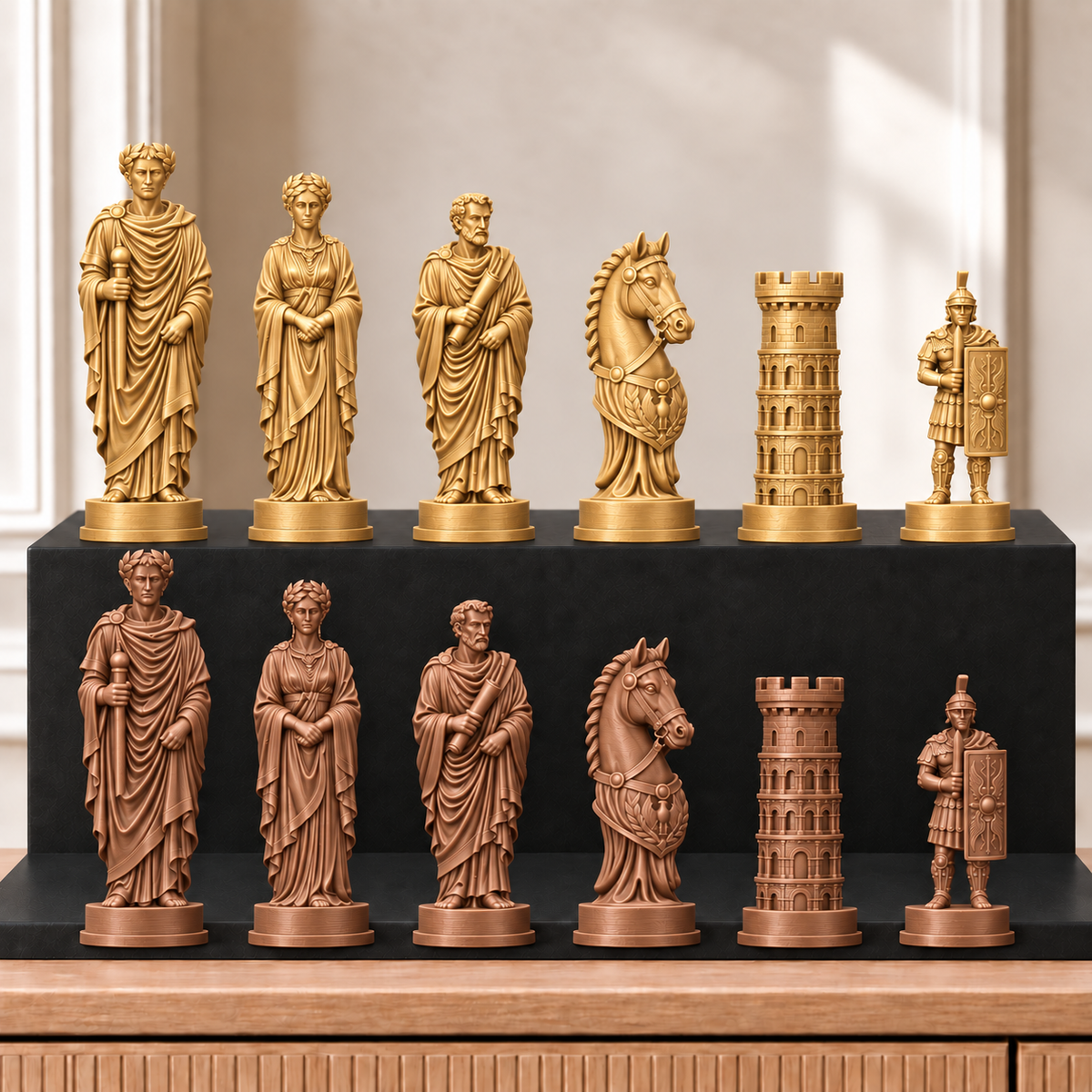 Römisches Reich – thematisches Schachfigurenset mit 32 Figuren – Ansicht 7