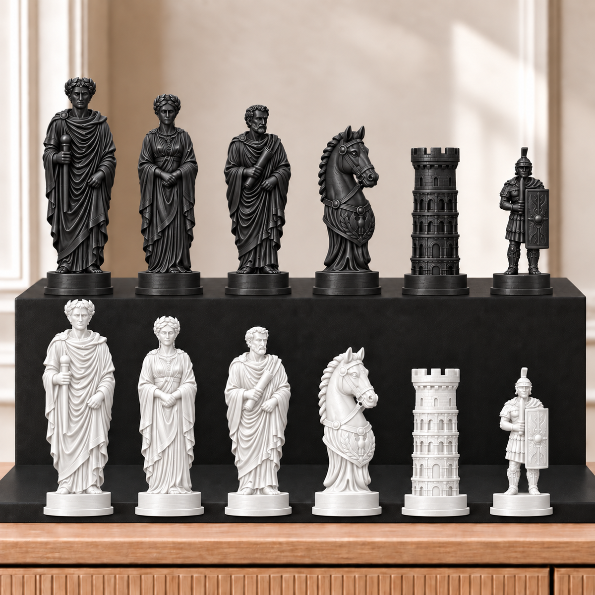 Römisches Reich – thematisches Schachfigurenset mit 32 Figuren – Ansicht 11