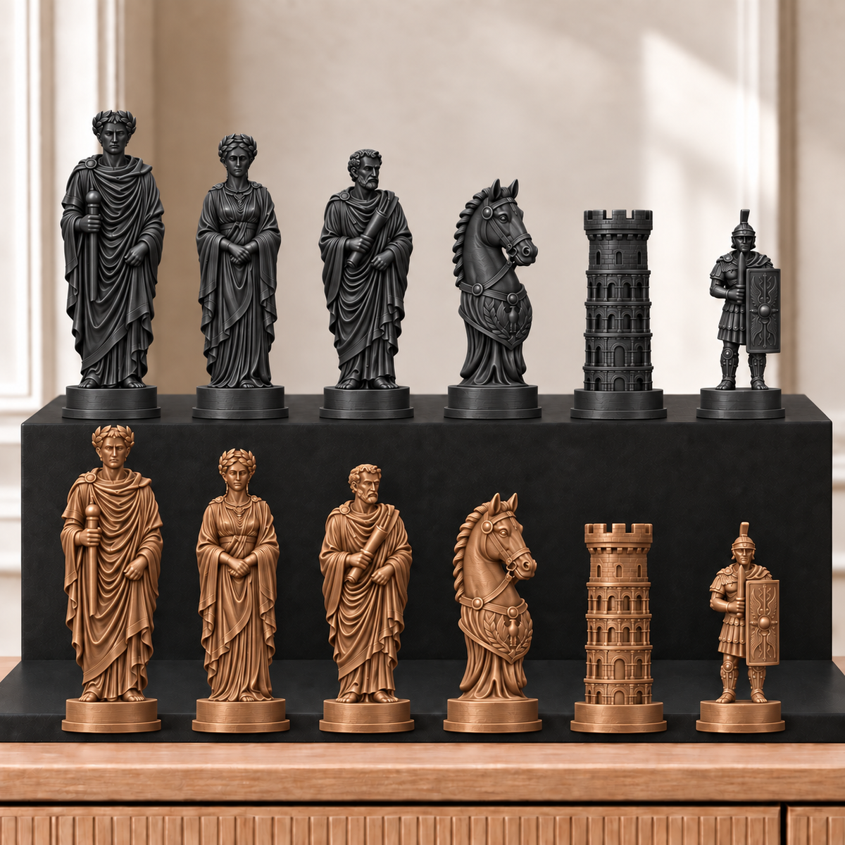 Römisches Reich – thematisches Schachfigurenset mit 32 Figuren – Ansicht 12