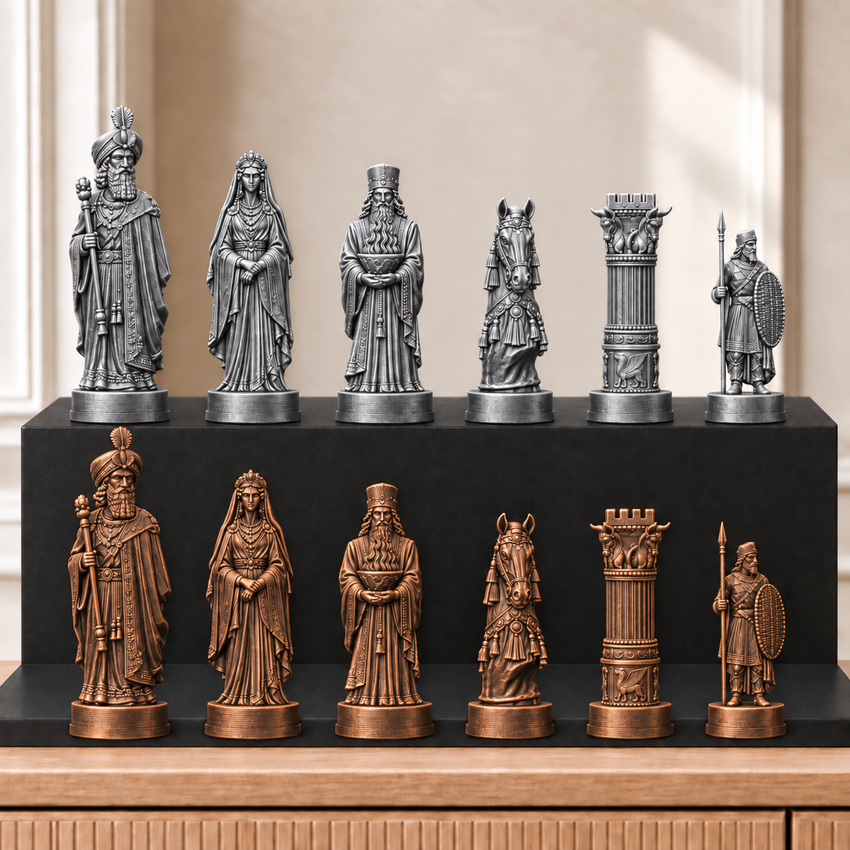 Persien – thematisches Schachfigurenset mit 32 Figuren – Ansicht 3