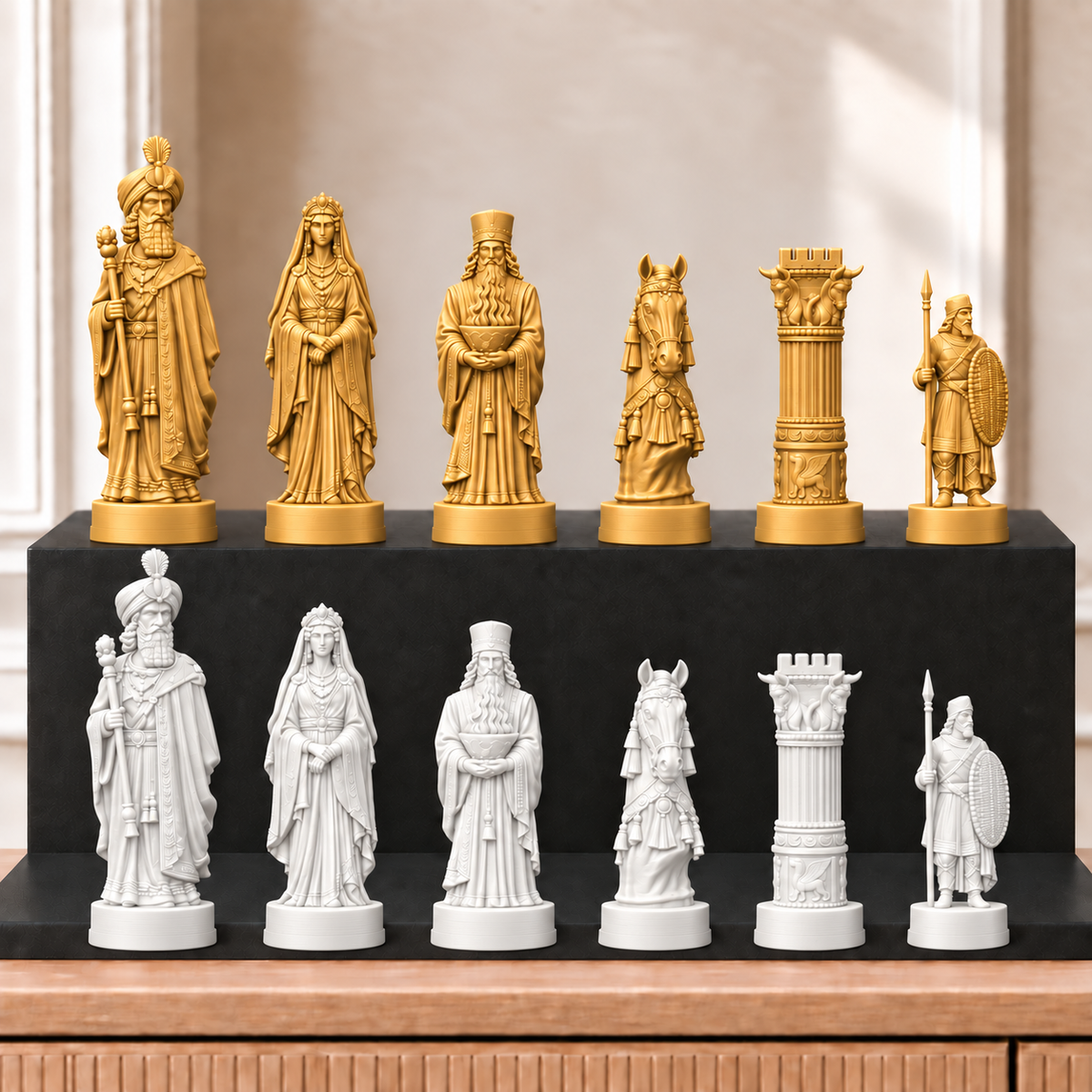 Persien – thematisches Schachfigurenset mit 32 Figuren – Ansicht 6