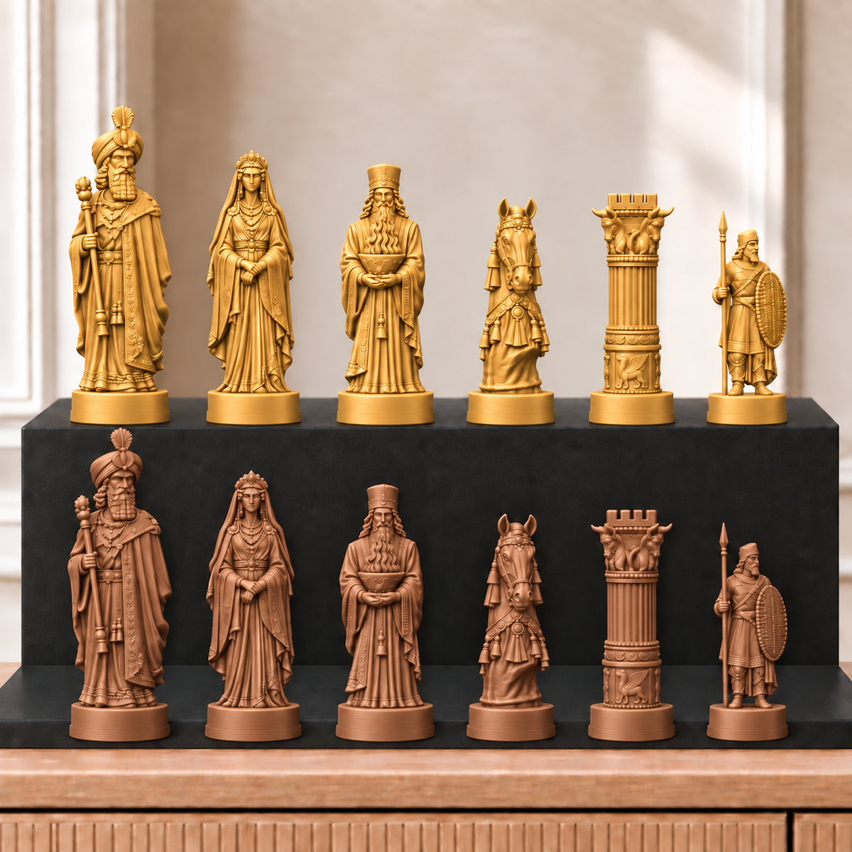 Persien – thematisches Schachfigurenset mit 32 Figuren – Ansicht 7