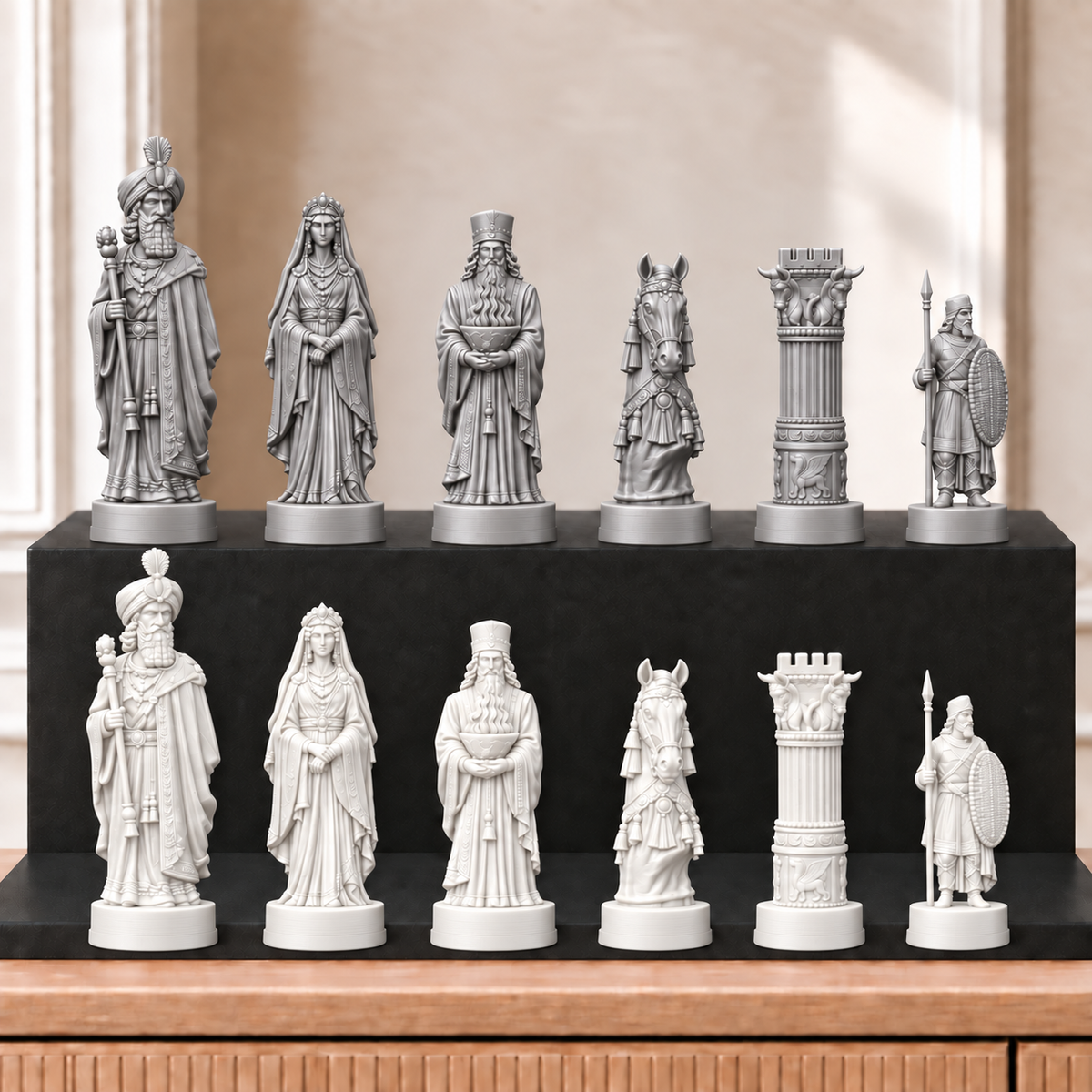 Persien – thematisches Schachfigurenset mit 32 Figuren – Ansicht 9