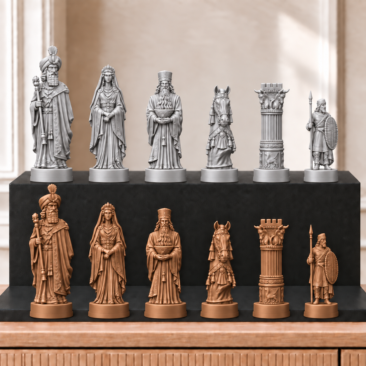 Persien – thematisches Schachfigurenset mit 32 Figuren – Ansicht 10
