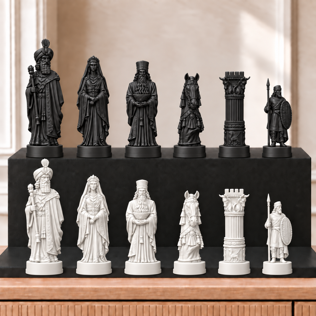 Persien – thematisches Schachfigurenset mit 32 Figuren – Ansicht 11