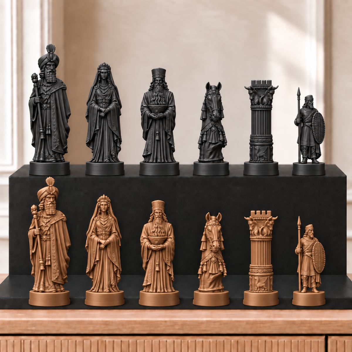 Persien – thematisches Schachfigurenset mit 32 Figuren – Ansicht 12