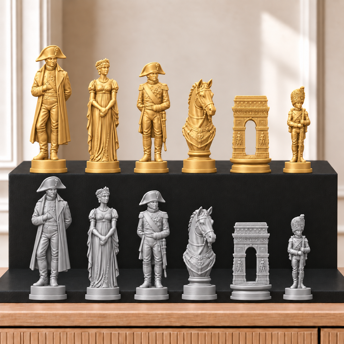 Napoleon – thematisches Schachfigurenset mit 32 Figuren – Ansicht 4