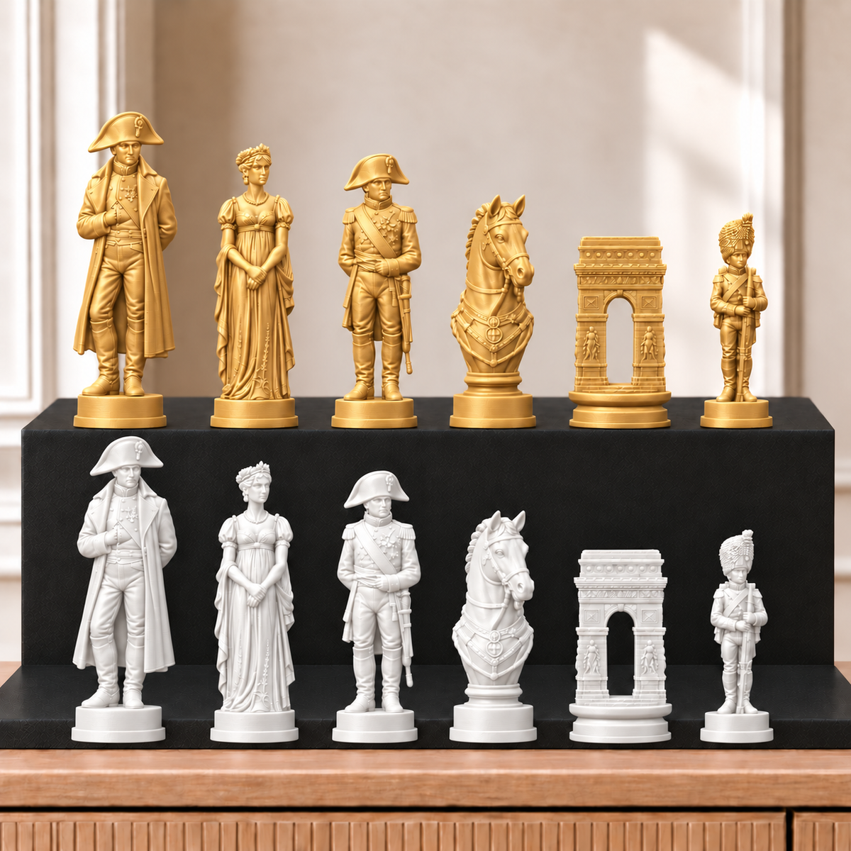 Napoleon – thematisches Schachfigurenset mit 32 Figuren – Ansicht 6