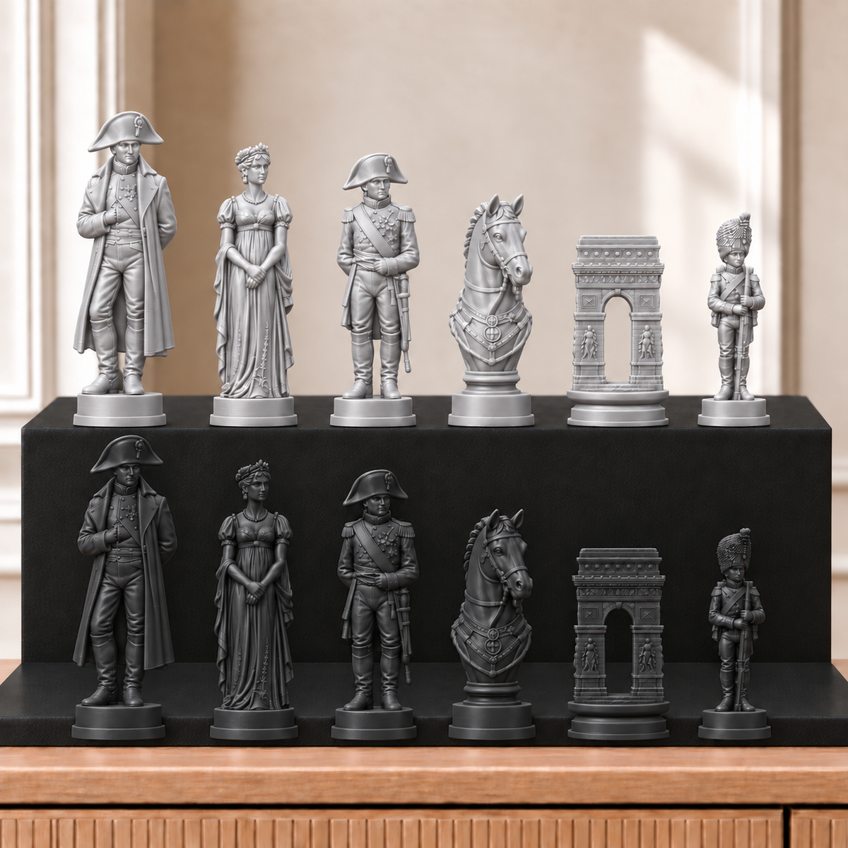 Napoleon – thematisches Schachfigurenset mit 32 Figuren – Ansicht 8