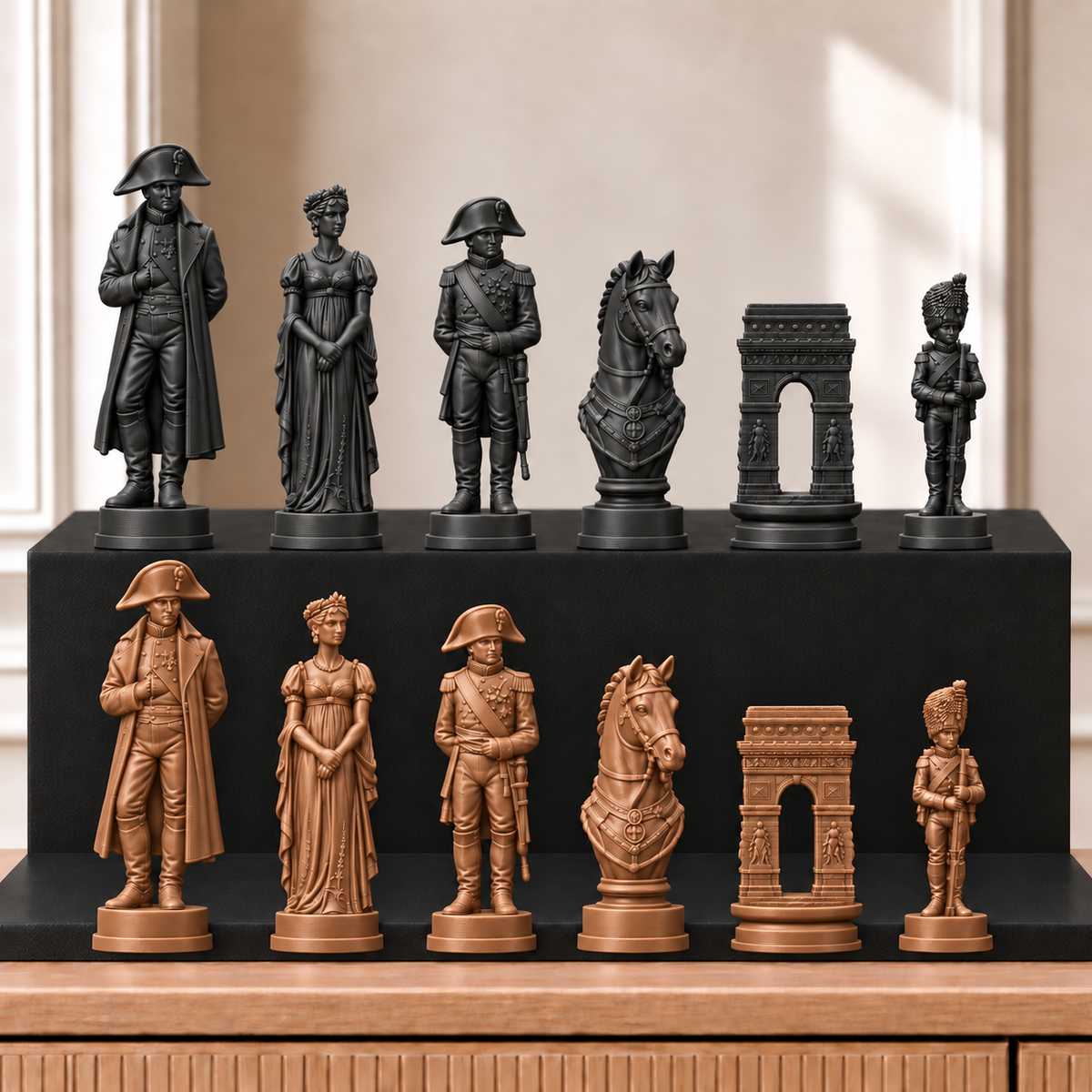 Napoleon – thematisches Schachfigurenset mit 32 Figuren – Ansicht 12