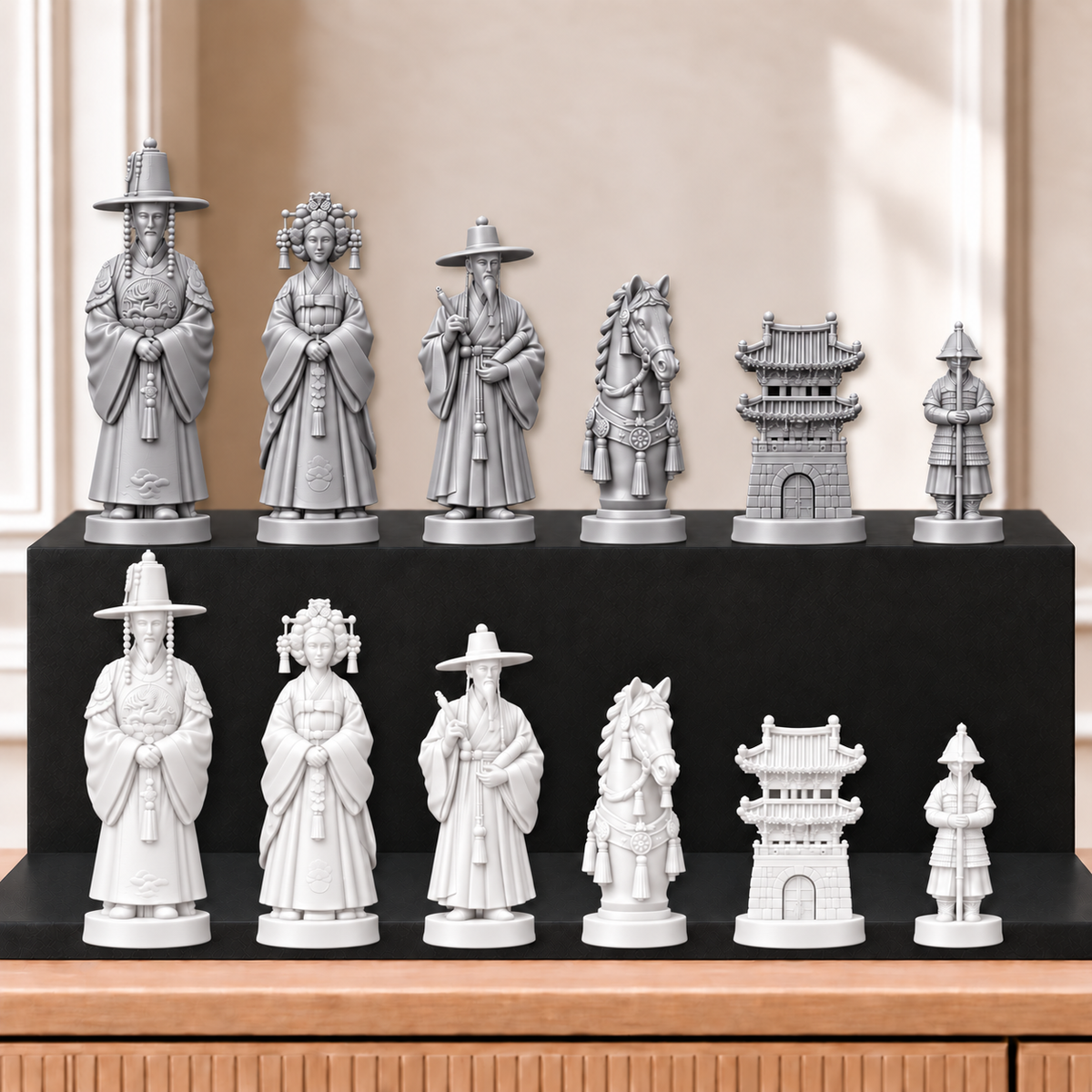 Korea – thematisches Schachfigurenset mit 32 Figuren – Ansicht 9