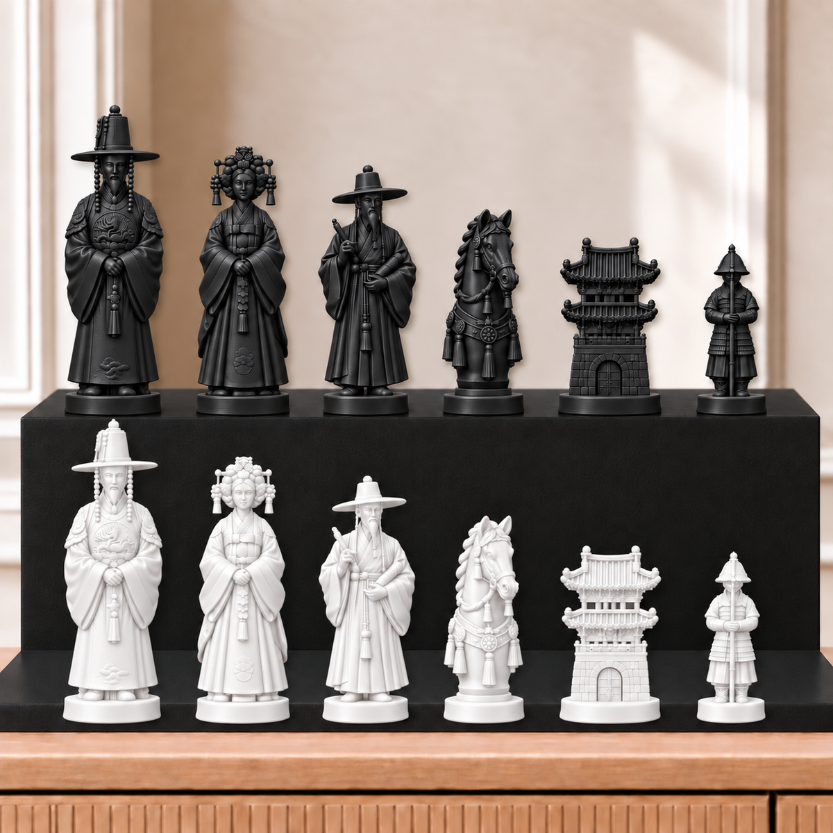 Korea – thematisches Schachfigurenset mit 32 Figuren – Ansicht 11