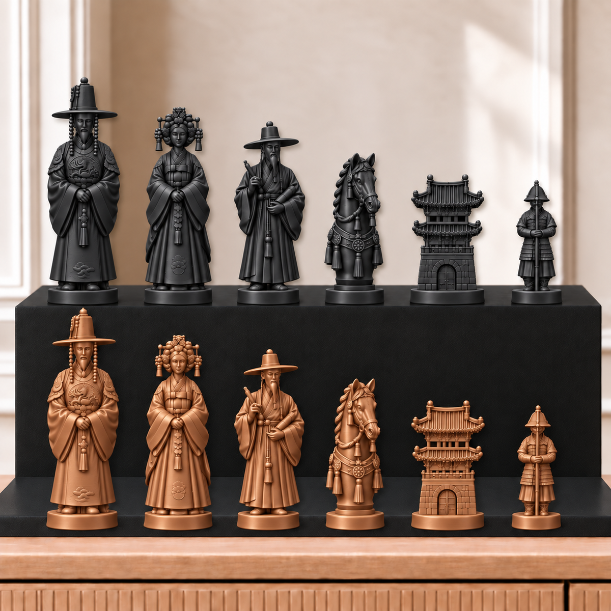 Korea – thematisches Schachfigurenset mit 32 Figuren – Ansicht 12