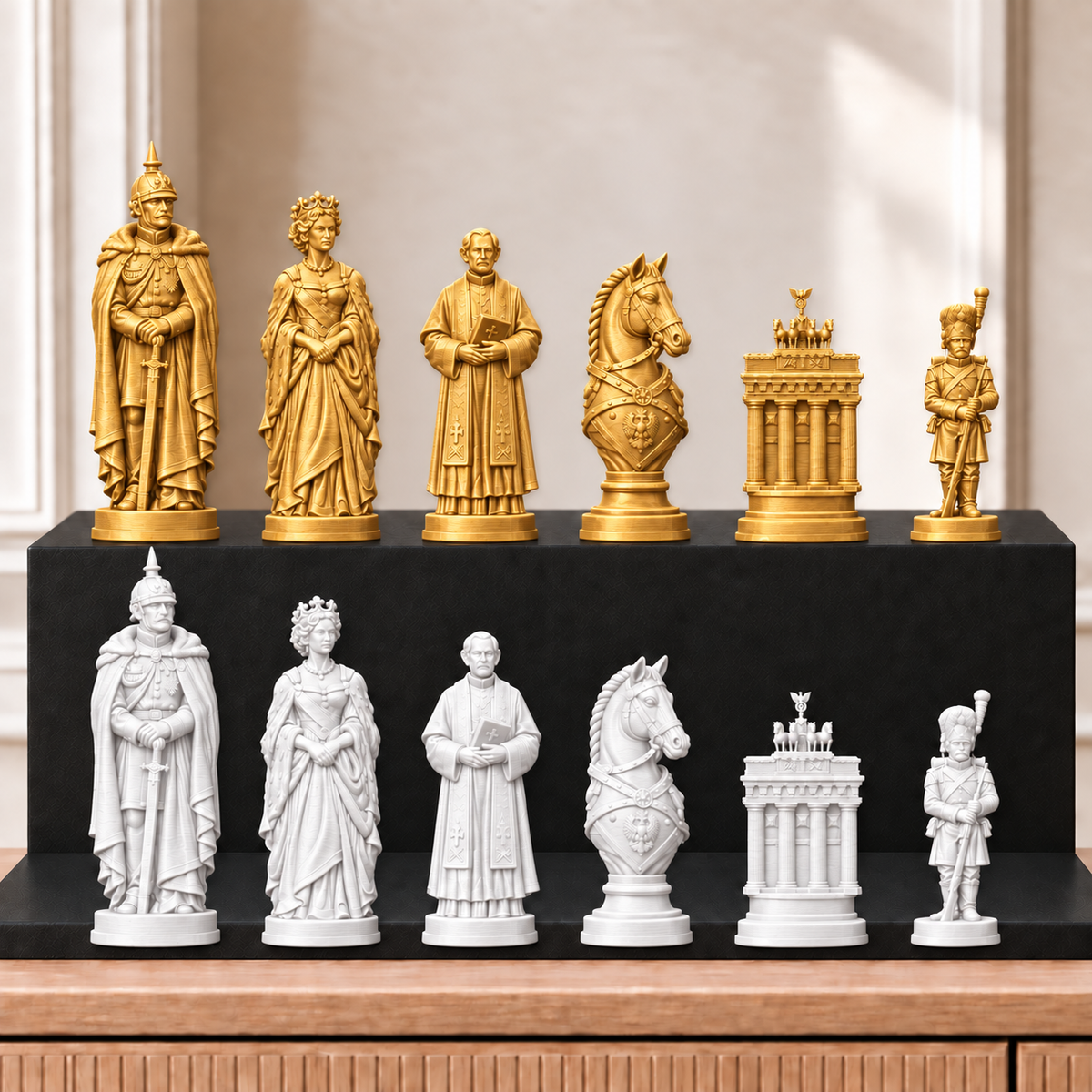 Preußen – thematisches Schachfigurenset mit 32 Figuren – Ansicht 6