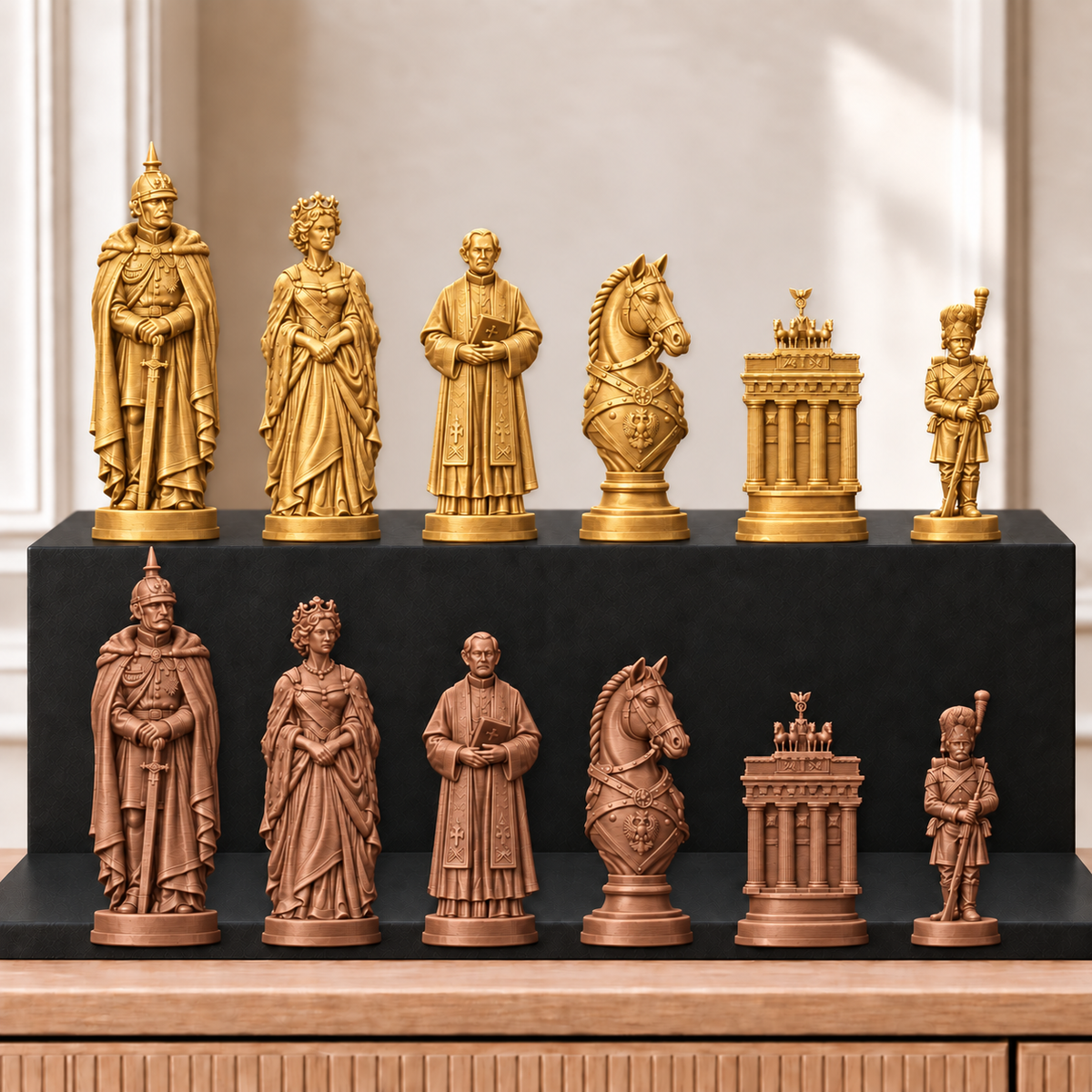 Preußen – thematisches Schachfigurenset mit 32 Figuren – Ansicht 7
