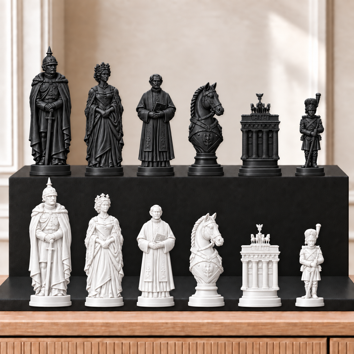 Preußen – thematisches Schachfigurenset mit 32 Figuren – Ansicht 11
