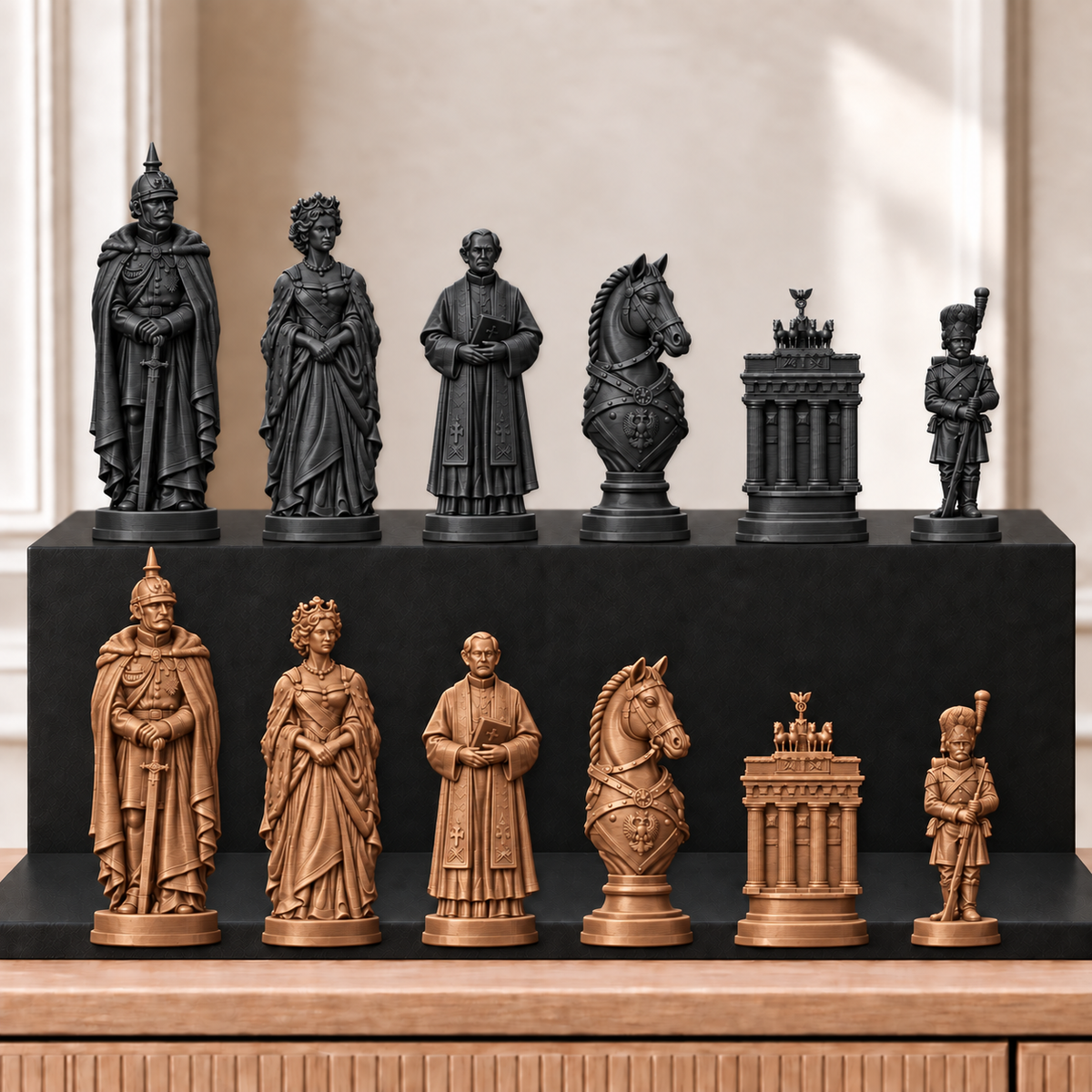 Preußen – thematisches Schachfigurenset mit 32 Figuren – Ansicht 12