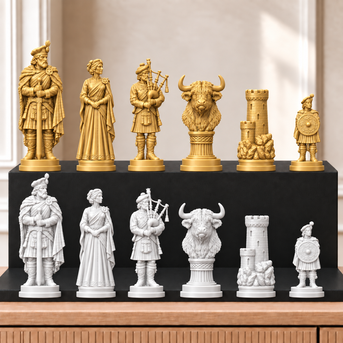 Highlander – thematisches Schachfigurenset mit 32 Figuren – Ansicht 6