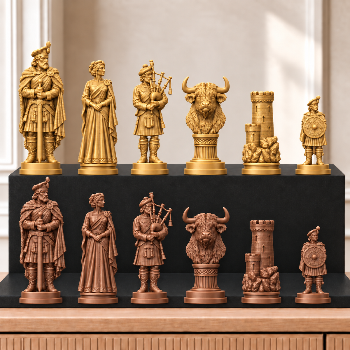 Highlander – thematisches Schachfigurenset mit 32 Figuren – Ansicht 7