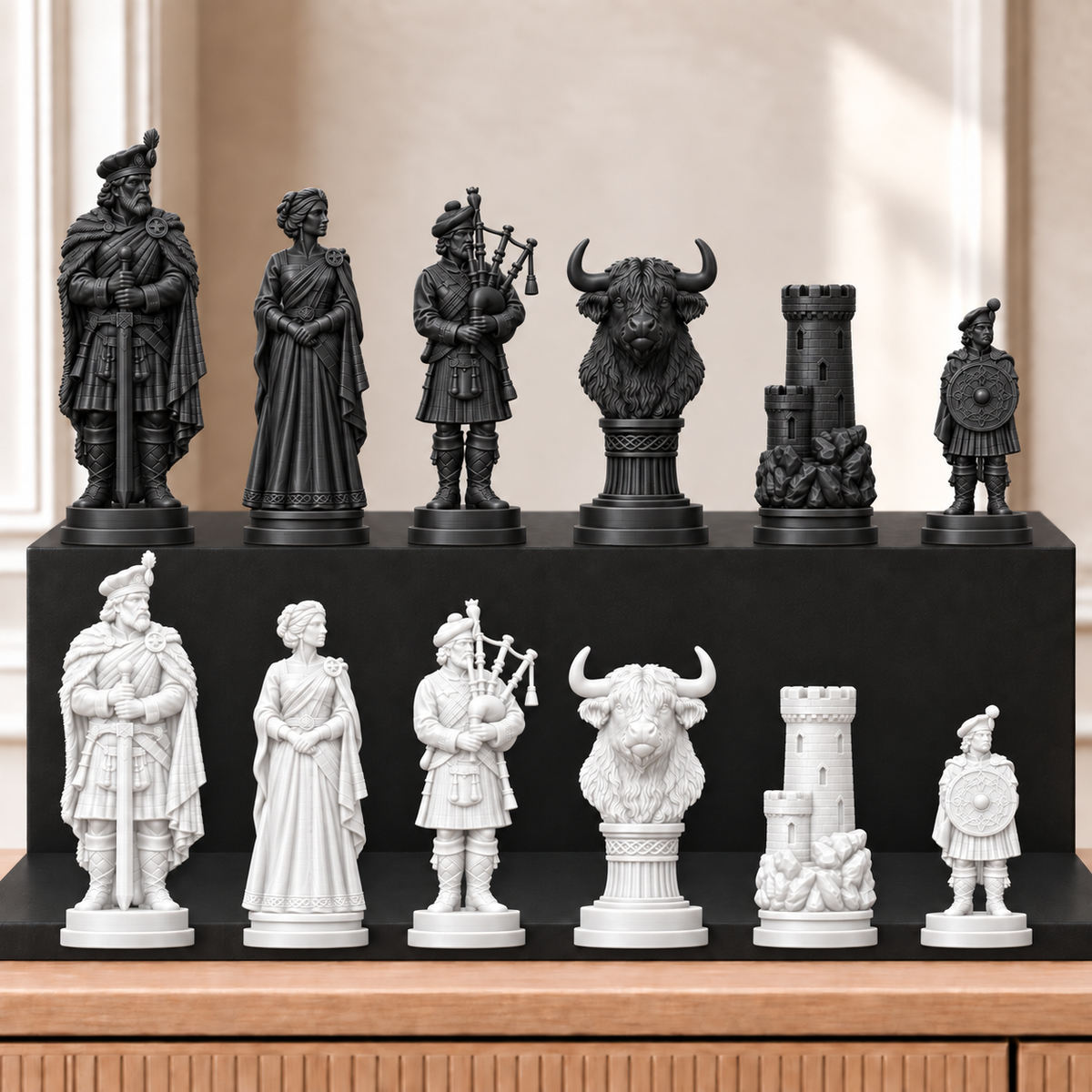 Highlander – thematisches Schachfigurenset mit 32 Figuren – Ansicht 11