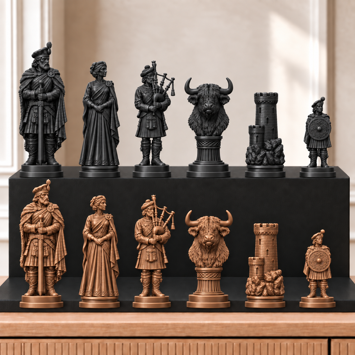 Highlander – thematisches Schachfigurenset mit 32 Figuren – Ansicht 12
