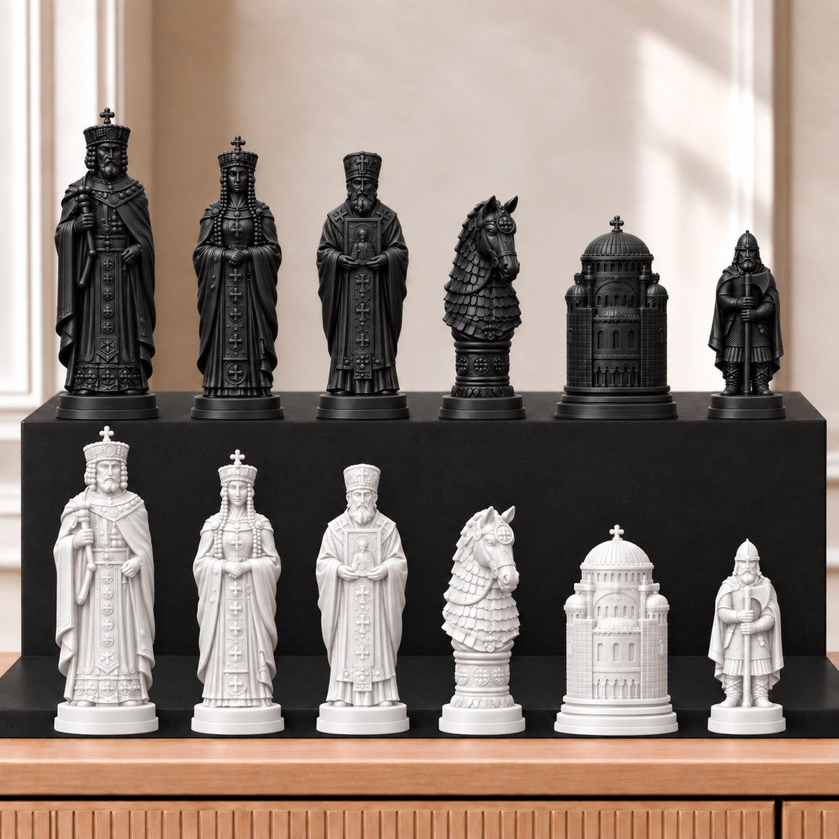 Byzanz – thematisches Schachfigurenset mit 32 Figuren – Ansicht 11