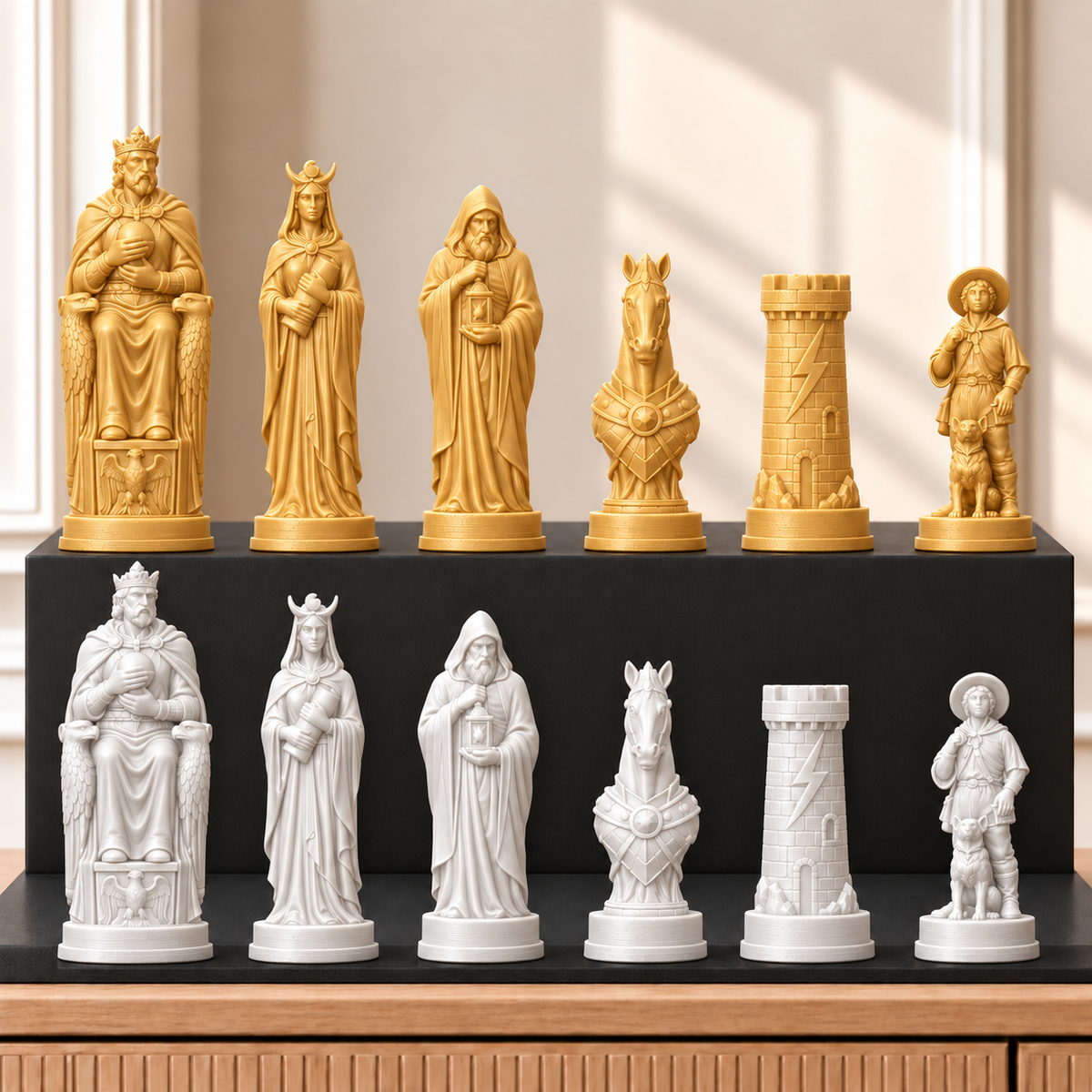 Tarot – thematisches Schachfigurenset mit 32 Figuren – Ansicht 6