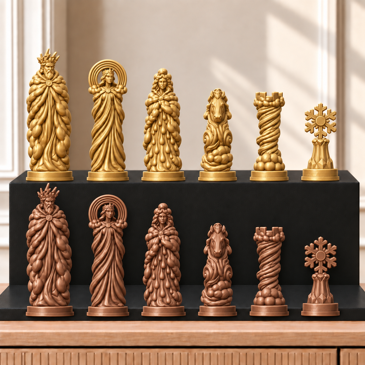 Wetter – thematisches Schachfigurenset mit 32 Figuren – Ansicht 7