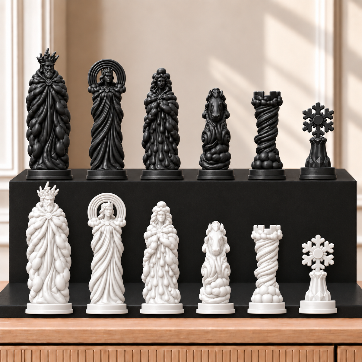 Wetter – thematisches Schachfigurenset mit 32 Figuren – Ansicht 11