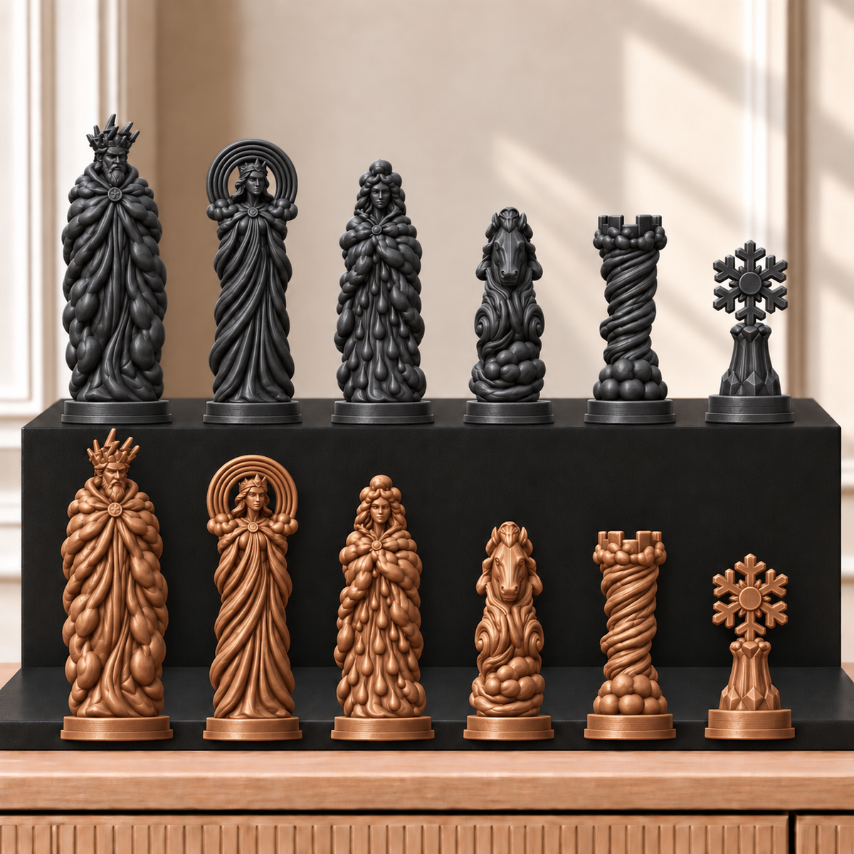 Wetter – thematisches Schachfigurenset mit 32 Figuren – Ansicht 12