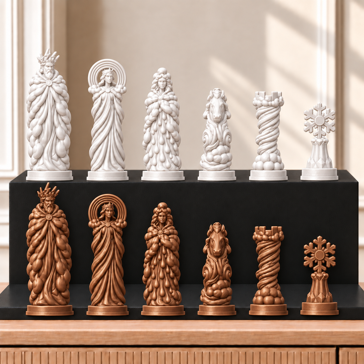 Wetter – thematisches Schachfigurenset mit 32 Figuren – Ansicht 13