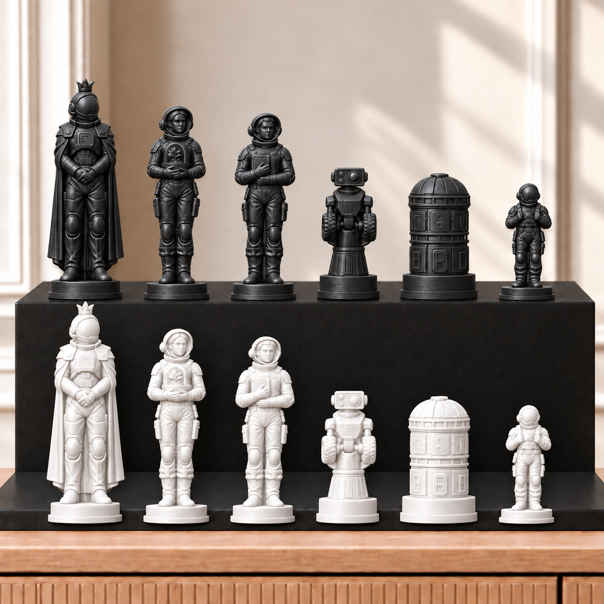 Marskolonie – thematisches Schachfigurenset mit 32 Figuren – Ansicht 11