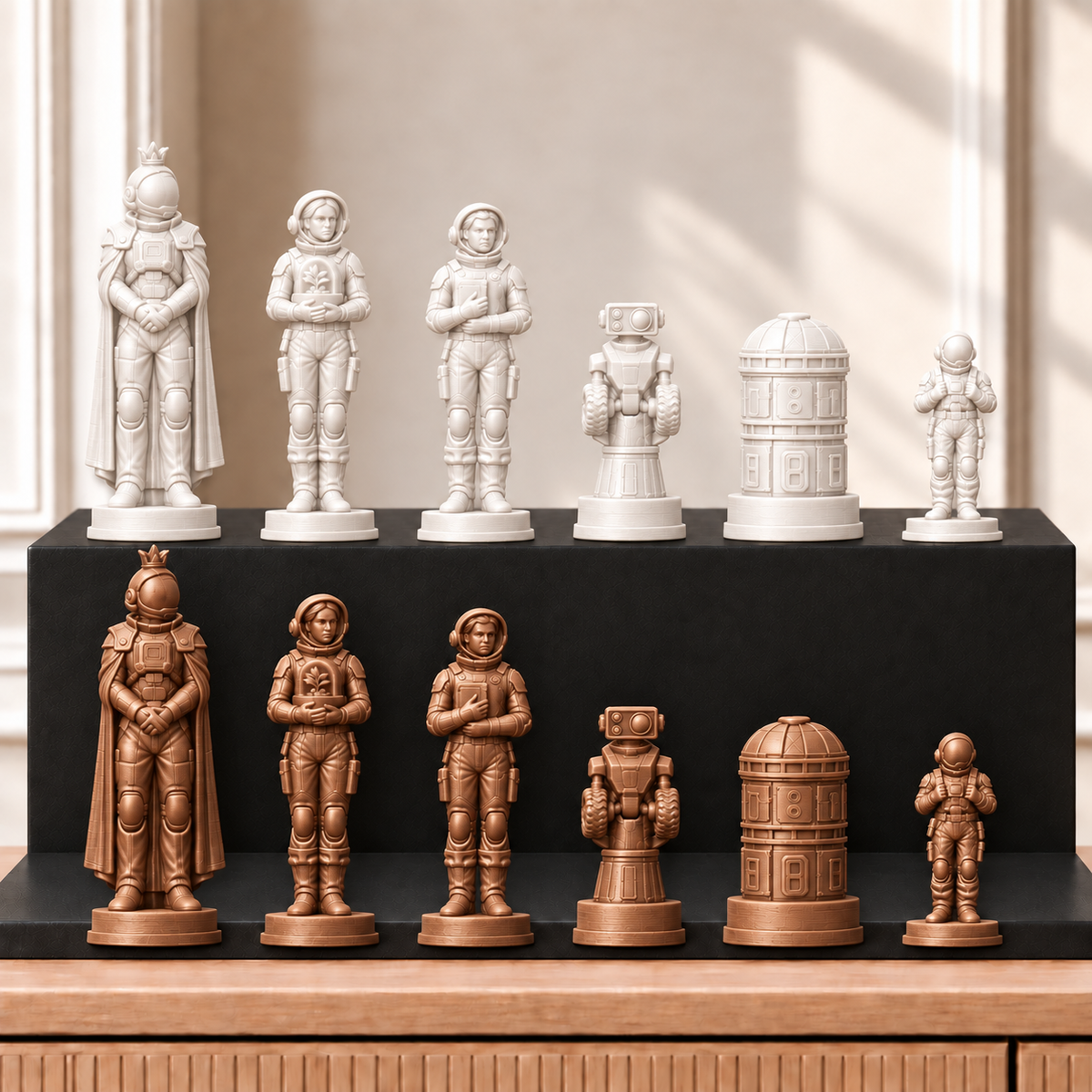 Marskolonie – thematisches Schachfigurenset mit 32 Figuren – Ansicht 13