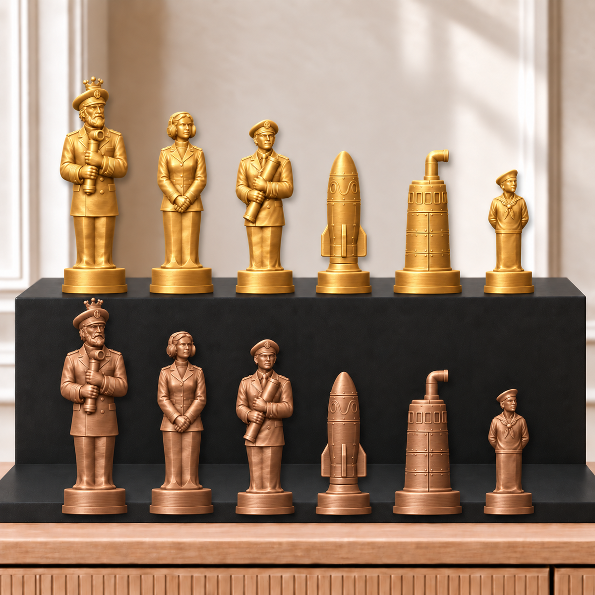 U-Boote – thematisches Schachfigurenset mit 32 Figuren – Ansicht 7