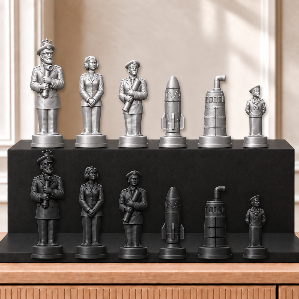 U-Boote – thematisches Schachfigurenset mit 32 Figuren – Ansicht 8