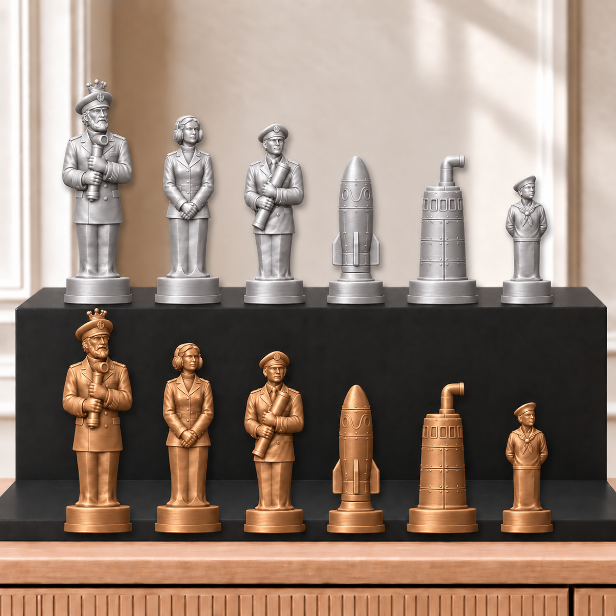 U-Boote – thematisches Schachfigurenset mit 32 Figuren – Ansicht 10