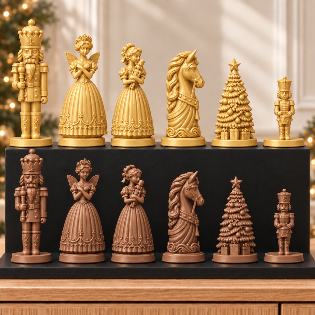Nussknacker Klassik – thematisches Schachfigurenset mit 32 Figuren – Ansicht 7