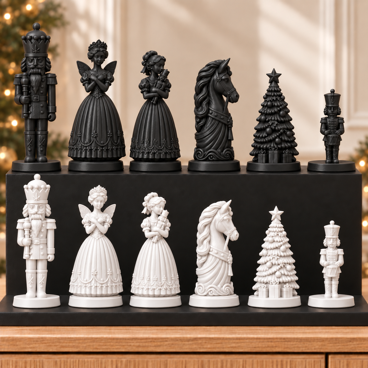 Nussknacker Klassik – thematisches Schachfigurenset mit 32 Figuren – Ansicht 11