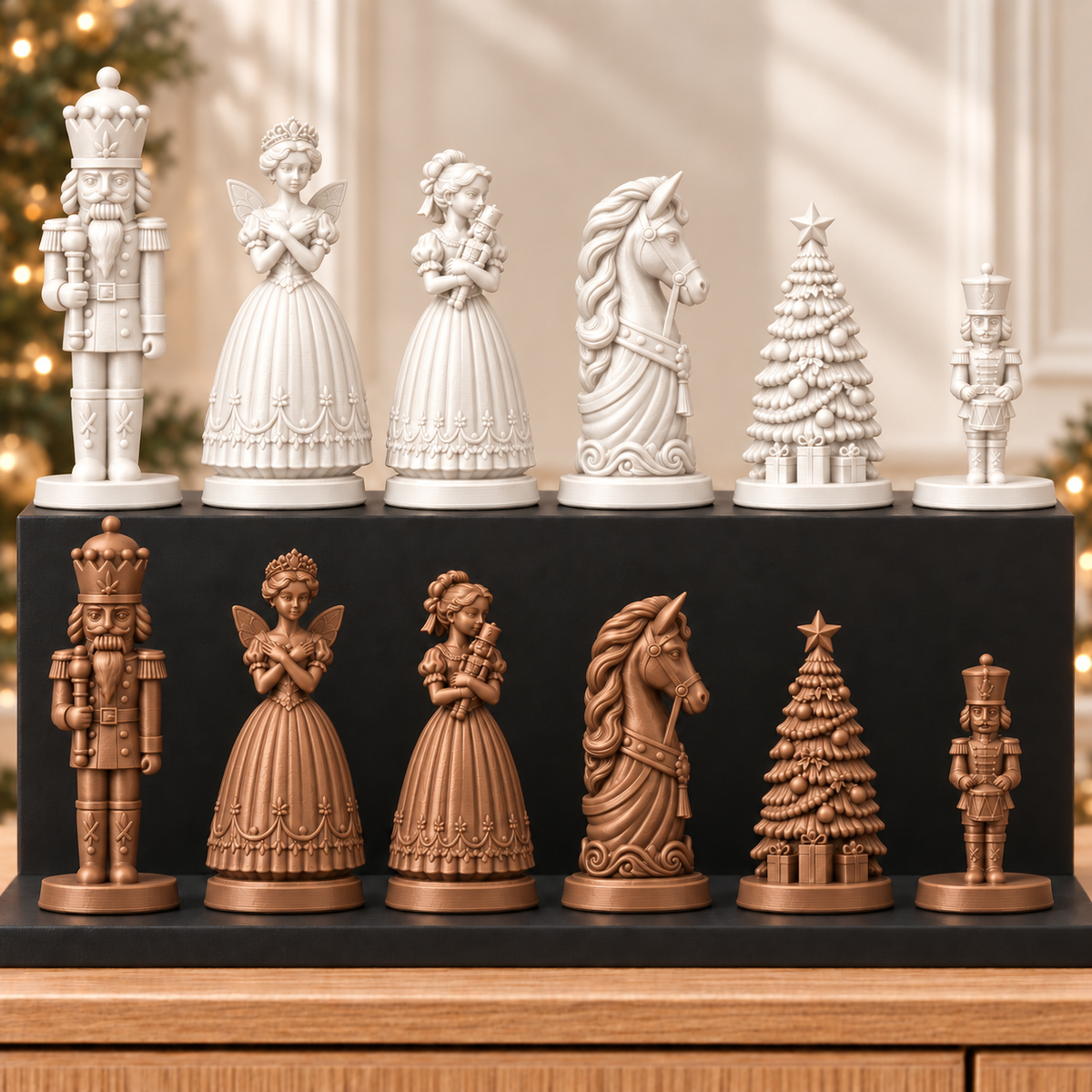 Nussknacker Klassik – thematisches Schachfigurenset mit 32 Figuren – Ansicht 13