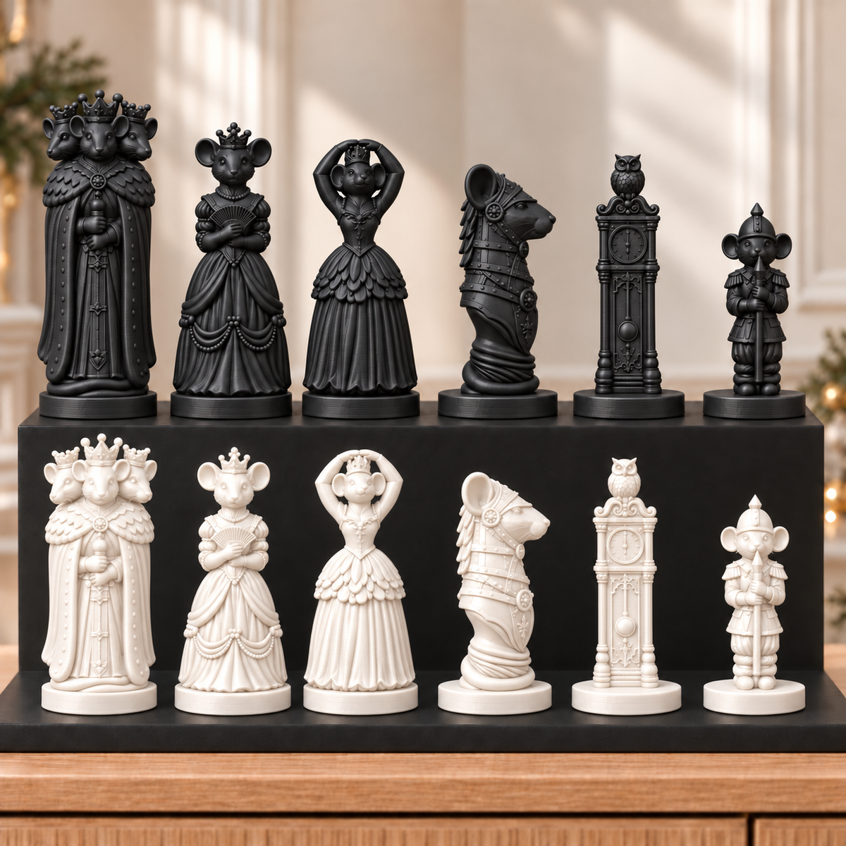 Mäusekönig – thematisches Schachfigurenset mit 32 Figuren – Ansicht 11